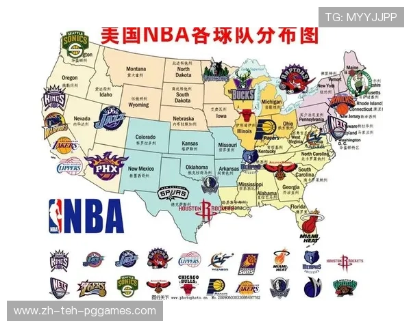 NBA地图展示及各支球队主场位置与地理分布
